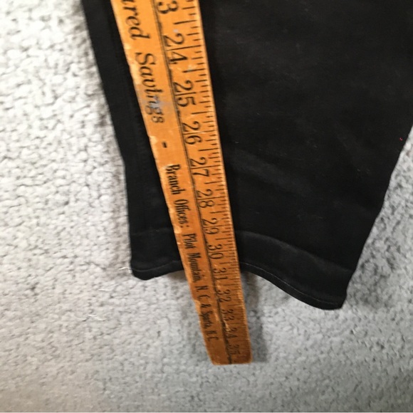 Madewell Jeans Women's Atlectic Slim Black Size 35/32 Straight Denim Pockets - Picture 5 of 12